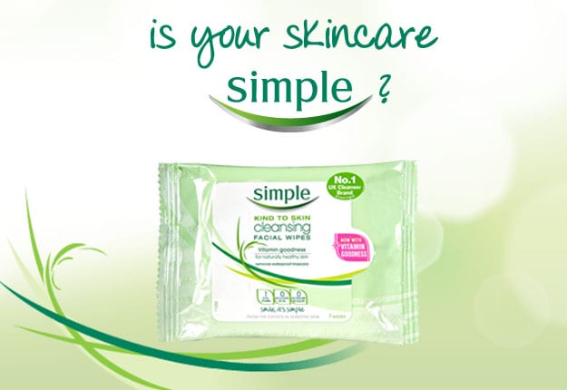 Free samples of Simple Kind to Skin Cleansing Facial Wipes