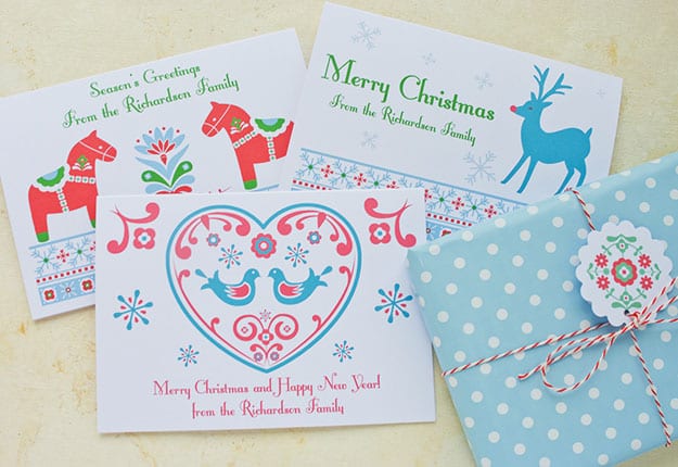 Win 1 of 10 sets of 24 personalised Christmas Cards valued at $58.80