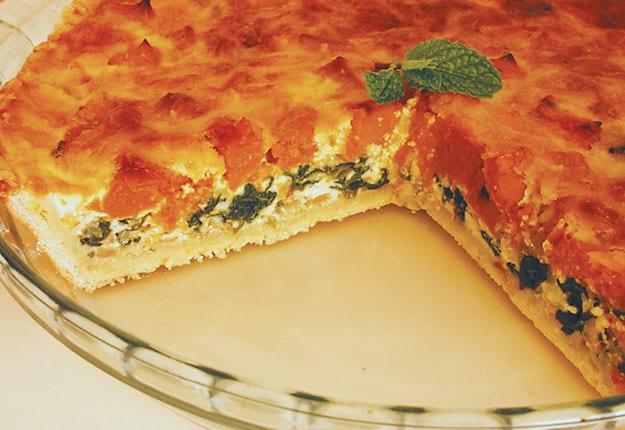 Roasted Pumpkin and Spinach Pie