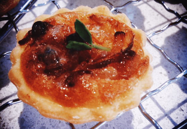 Caramelised onion and blue cheese tartlets recipe