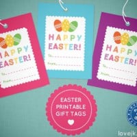 Free Easter gift tag download from Love JK