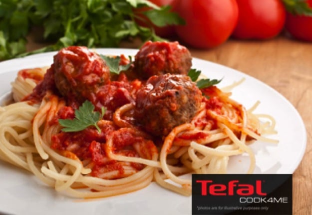 Meatballs with Tomato Pasta Sauce Recipe for Tefal COOK4ME.