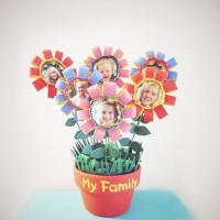 How to make a flower pot family tree