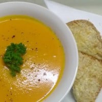 Roasted Pumpkin and Chickpea Soup