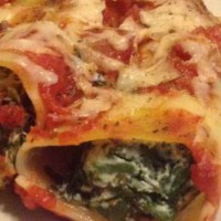 Spinach and RIcotta Canneloni