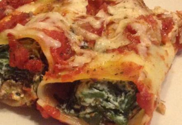 Spinach and RIcotta Canneloni