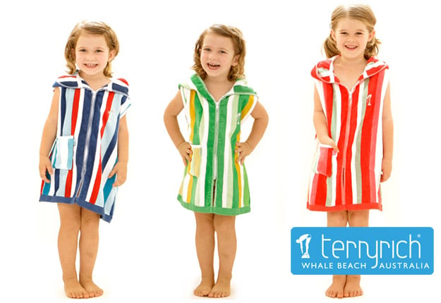 WIN 1 of 10 fabulous Terry Rich beach robes for children