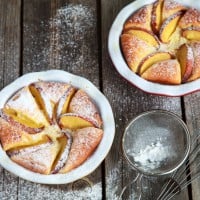 Baked Cheesecake with Nectarines