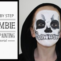 Zombie face painting tutorial