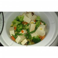 Tofu mix vegetable stew
