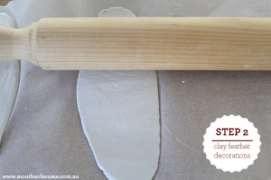 diy clay feathers