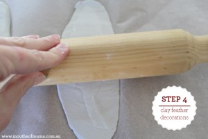 diy clay feathers