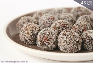 fruit balls recipe, low cal