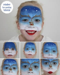 Reindeer face paint