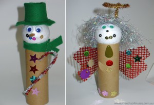DIY Christmas puppets