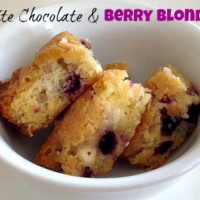 White Chocolate & Berry Blondies
