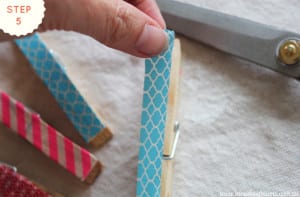 diy storage tutorial for a kids art washing line