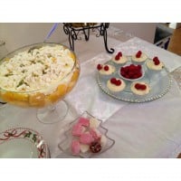 Mango and passionfruit trifle