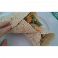 Chicken and beans wrap