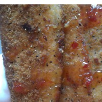 Fried fish fillets with pepper