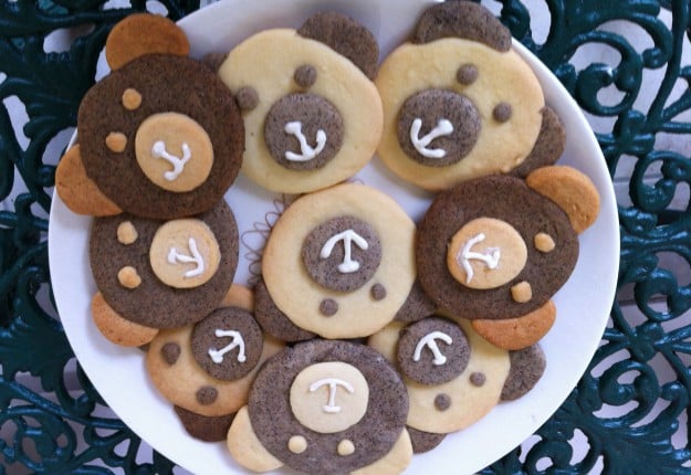 Smiling Teddy Bear Biscuits