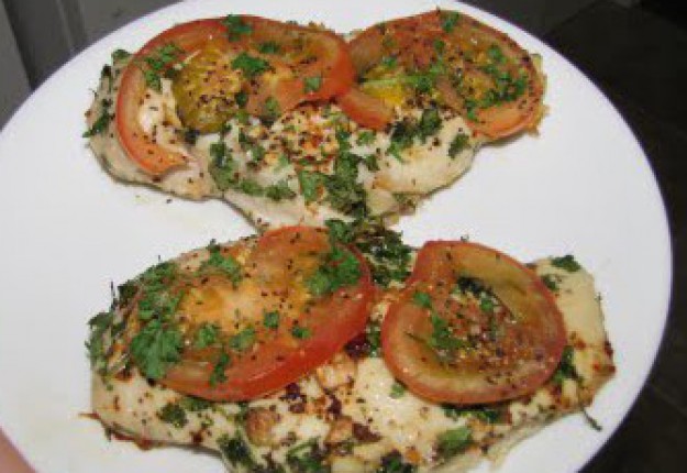 Herbed chicken tomato breasts
