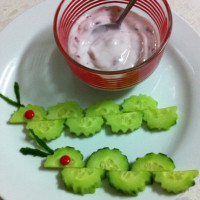 Cucumber Caterpillars and Yoghurt