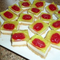 Frogs in the pond jelly slice