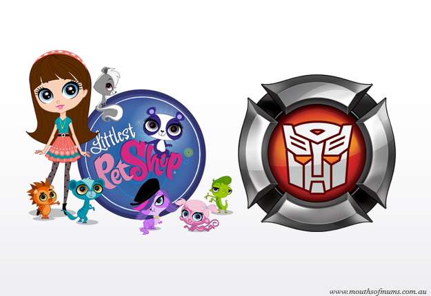 WIN 1 of 12 Littlest Pet Shop and Transformers Rescue Bots Kids LOGOS