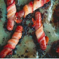 Easy Peasy Bacon Wrapped Sausages