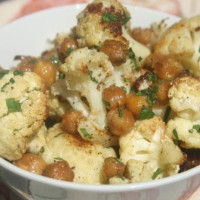 Roast chickpea and cauliflower