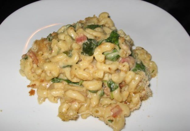 Mac and Cheese with Spinach
