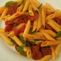 Chorizo pasta