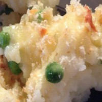 Mashed Potato & Pea Bake