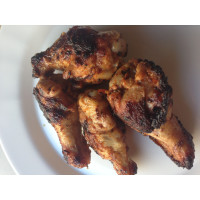 Barbecued Chicken Drumsticks with Garlic Marinade