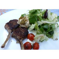Egyptian dukkah crusted lamb cutlets