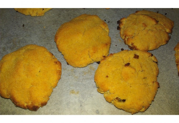 Coconut and pumpkin cookies