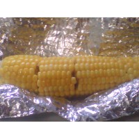 juicy corn on the cob.