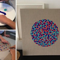 Stylish DIY fingerprint painting