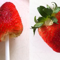 Easy way to hull a strawberry