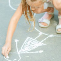 Chalk party paint pictionary game