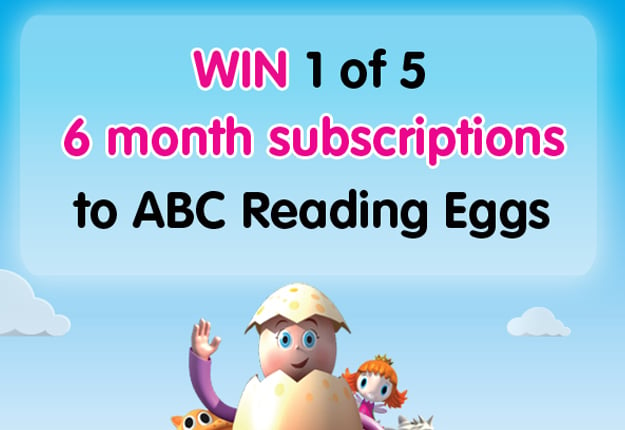 WIN 1 of 5 ABC Reading Eggs 6 month subscriptions