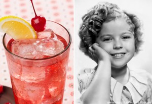 Shirley Temple, cocktail, portrait