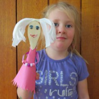 Princess Wooden Spoon Puppet