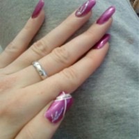 Beautiful nail art design.