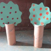 Toilet Roll Fruit Trees