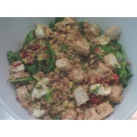 Tofu and cous cous salad