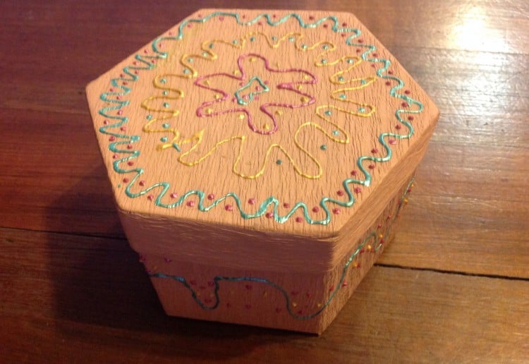 Decorated paper boxes