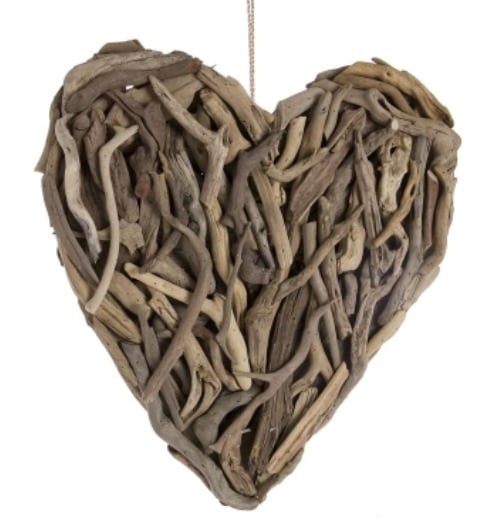 Drift wood heart