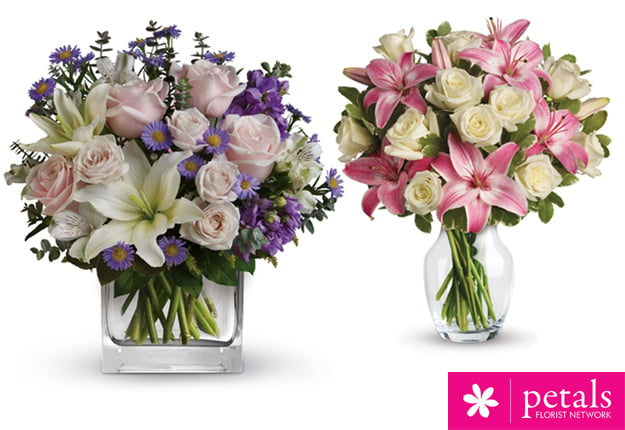 WIN 1 of 5 $100 Vouchers for Flowers or Gifts from Petals Network
